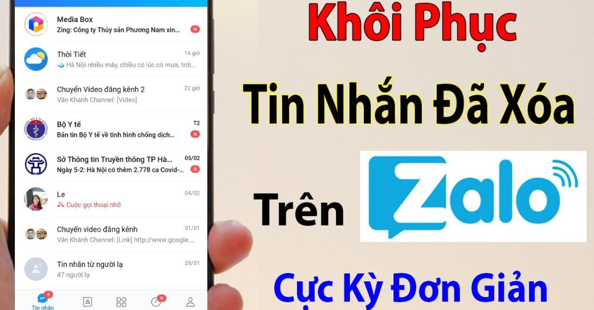 Cách khôi phục tin nhắn zalo trên điện thoại iphone 